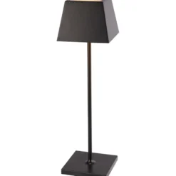 Nordtronic Conexos genopladelig bordlampe, sort