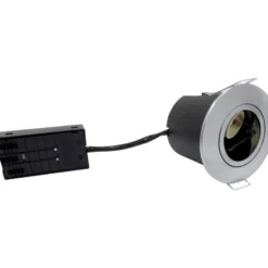 Nordtronic Fast Install ECO indbygningsspot, børstet aluminium, 10-pak
