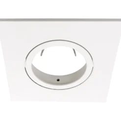 Nordtronic firkantet front til Quick Install G2 og Uni Install G2 spots, hvid