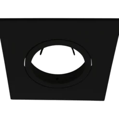 Nordtronic firkantet front til Quick Install G2 og Uni Install G2 spots, sort