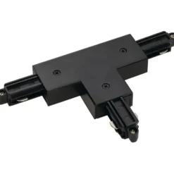 Nordtronic 1F T-samlestykke, venstre jord, sort