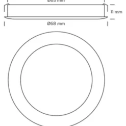 Nordtronic Linea møbelspot, 2700K, børstet aluminium