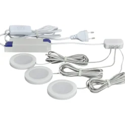 Nordtronic Linea møbelspots 3-kit, 2700K, hvid