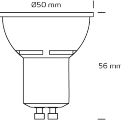 Nordtronic Long Life GU10 spotpære, 3000K, 5W