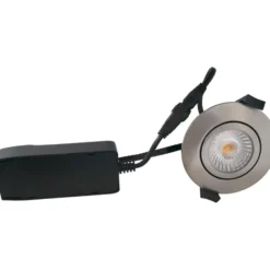 Nordtronic Low Profile ECO indbygningsspot, børstet alu, 2700K