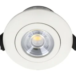 Nordtronic Low Profile Flexible G2 indbygningsspot, Ø7,5 cm, hvid, 3000K