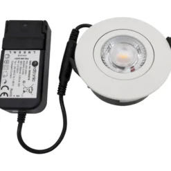 Nordtronic Low Profile Flexible G2 indbygningsspot, Ø7,5 cm, hvid, 4000K