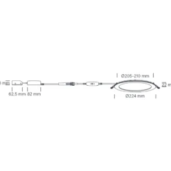 Nordtronic Lucette G2 indbygningsspot, Ø25 cm