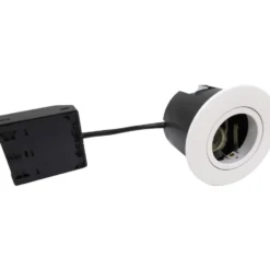Nordtronic Quick Install indbygningsspot, GU10, rund, mat hvid