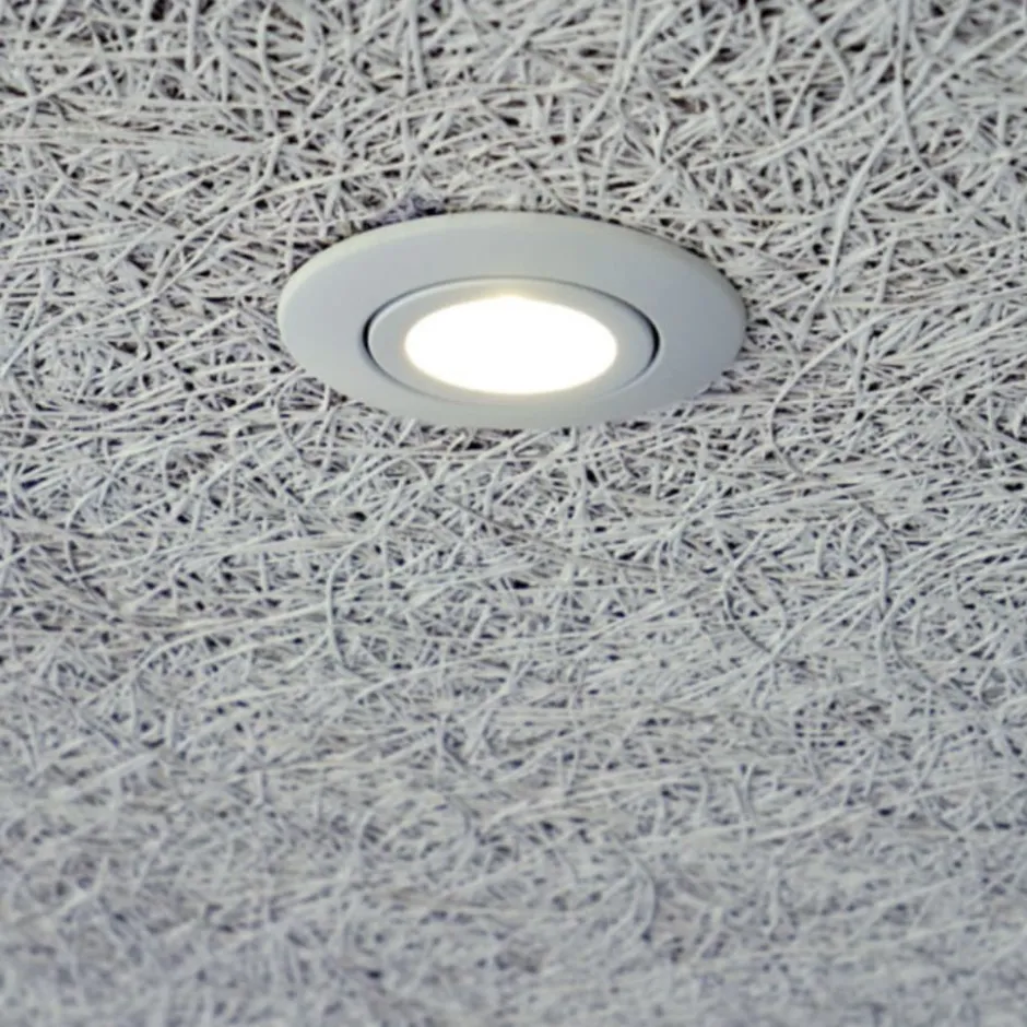 Nordtronic Quick Install indbygningsspot, GU10, rund, mat hvid