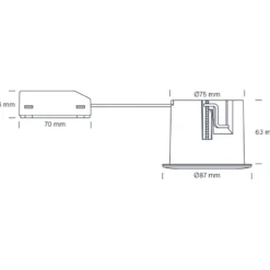 Nordtronic Quick Install indbygningsspot, GU10, rund, mat hvid