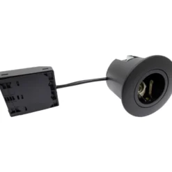 Nordtronic Quick Install indbygningsspot, GU10, rund, mat sort