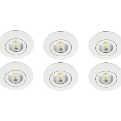 Nordtronic Velia Eco CCT indbygningsspot, 6-pak