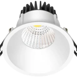 Nordtronic Velia indbygningsspot, mat hvid, 2700K