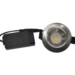 Nordtronic Velia Low Profile indbygningsspot, børstet alu, 4000K