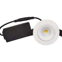 Nordtronic Velia Low Profile indbygningsspot, mat hvid, 2700K