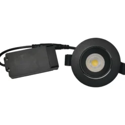 Nordtronic Velia Low Profile indbygningsspot, mat sort, 4000K