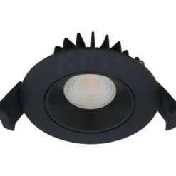 Nordtronic Velia Low Profile indbygningsspot, mat sort, 4000K
