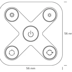 Nordtronic Wireless Switch Zigbee, fjernbetjening