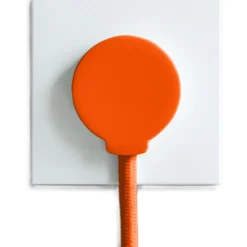 Norm F stikprop, schuko, med jord, orange