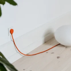 Norm F stikprop, schuko, med jord, orange