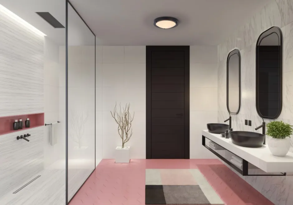 Osram Bathroom loftlampe, sort