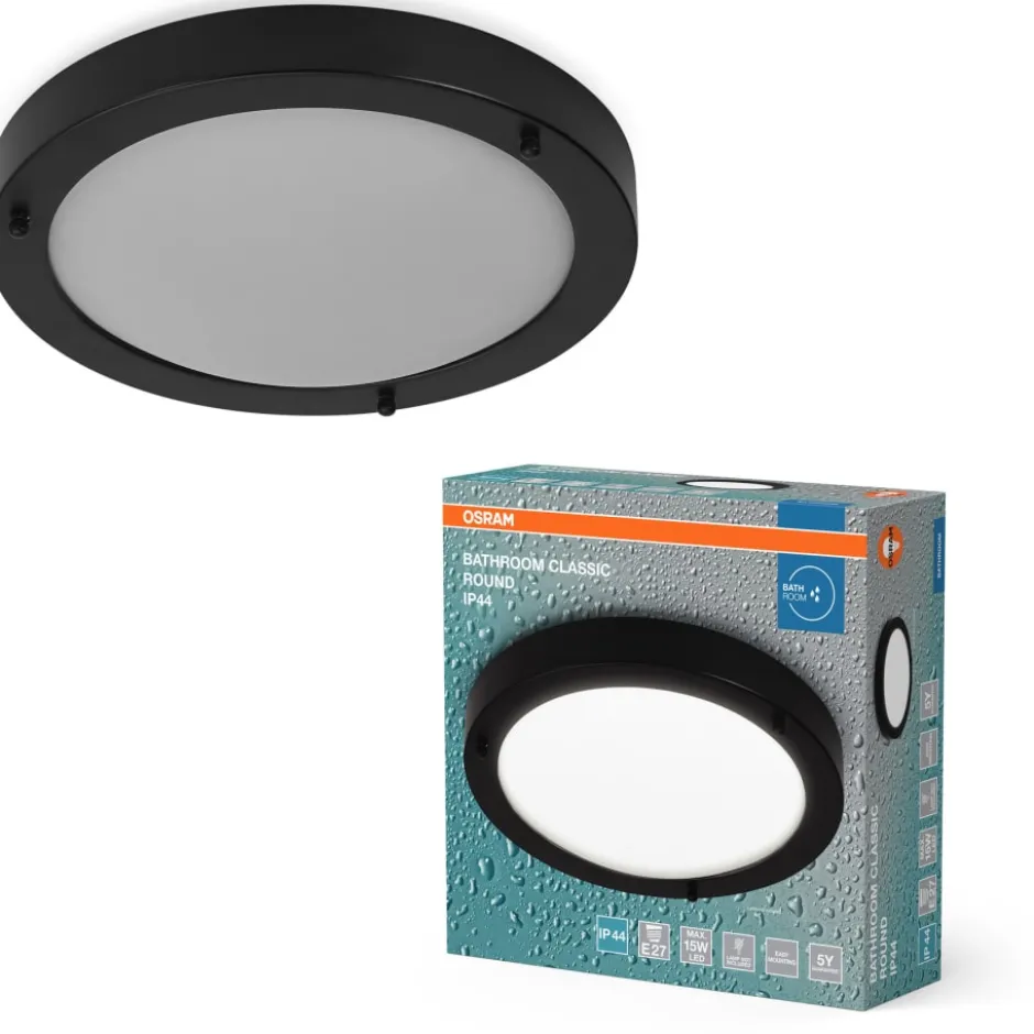Osram Bathroom loftlampe, sort
