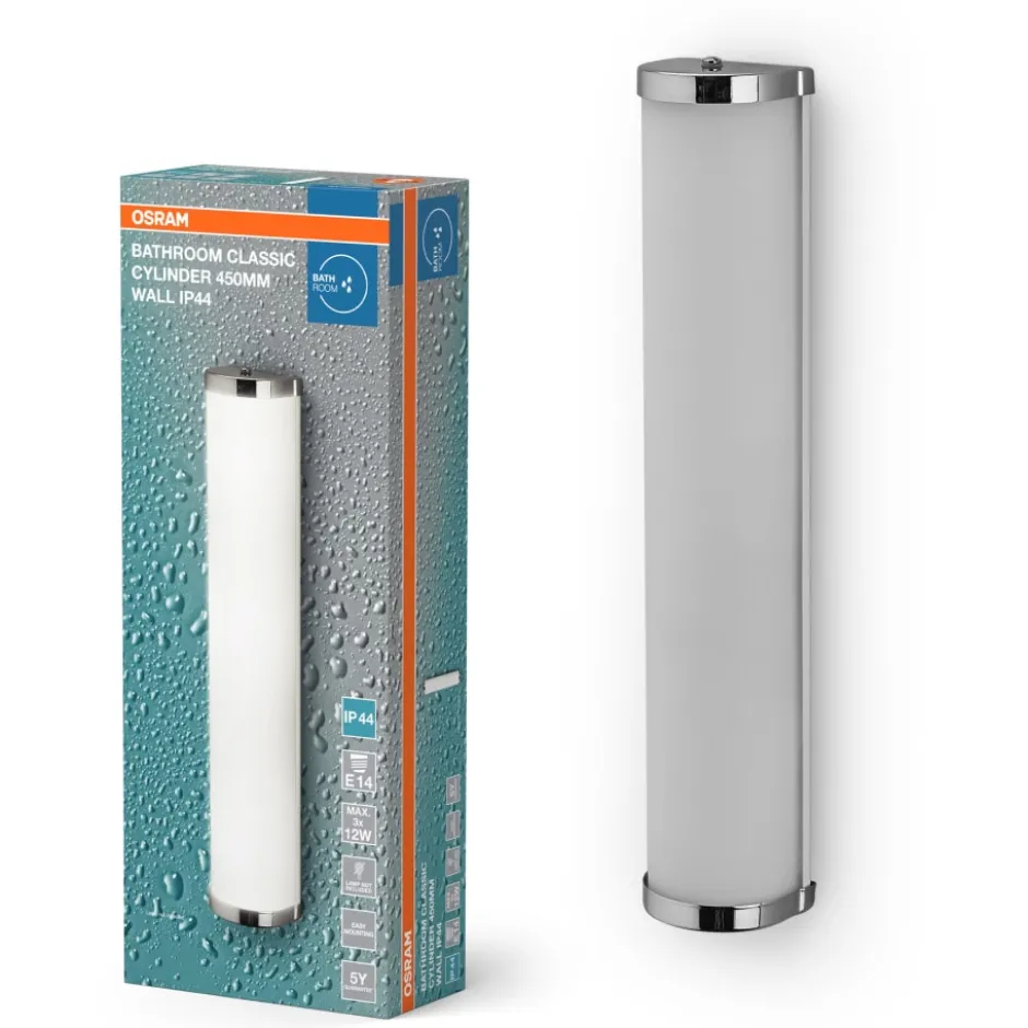 Osram Cylinder spejllampe, 32 cm, krom