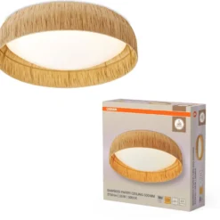 Osram Decor Bamboo Paper loftlampe, Ø50 cm