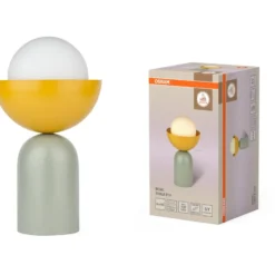 Osram Decor Bowl bordlampe, grøn/gul