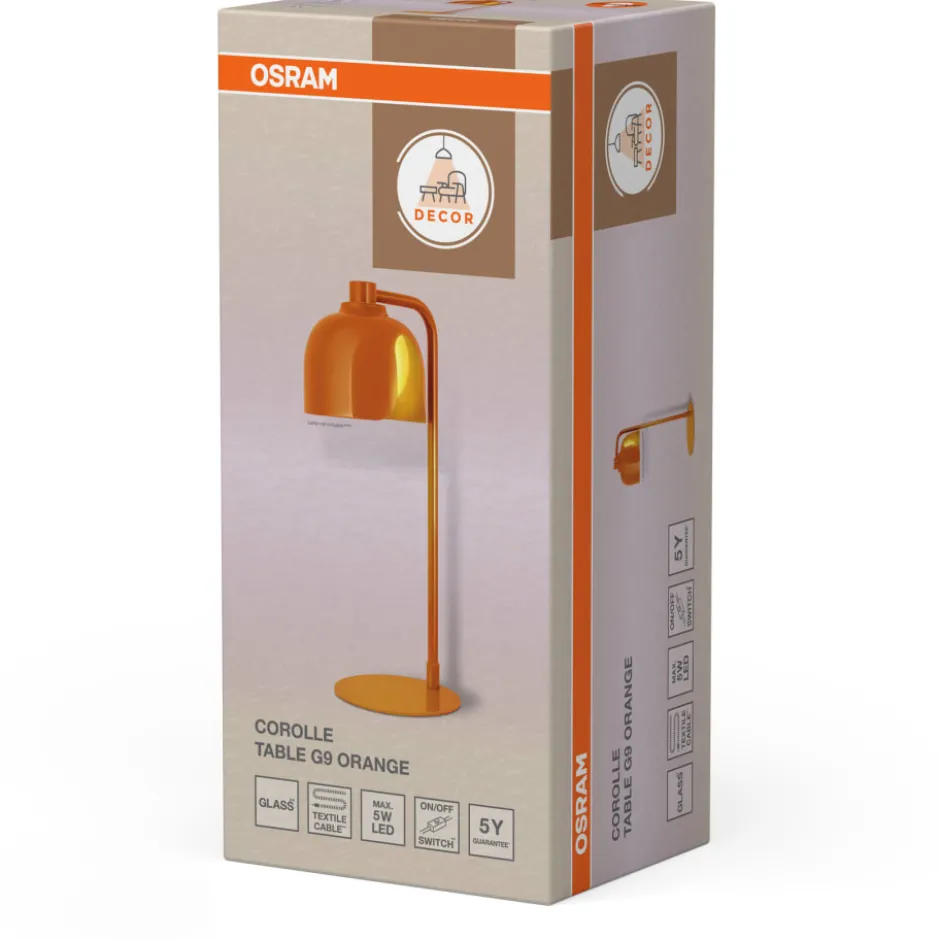 Osram Decor Corolle bordlampe, orange