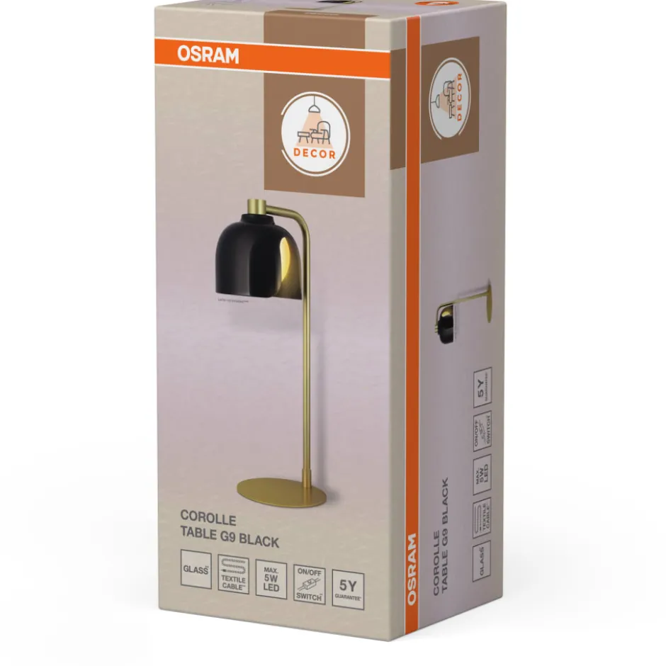 Osram Decor Corolle bordlampe, sort