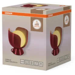 Osram Decor Corolle Chalice bordlampe, rød