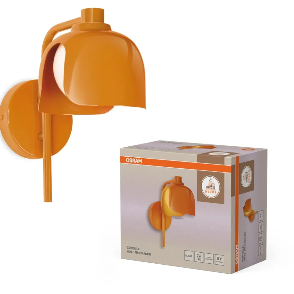 Osram Decor Corolle væglampe, orange