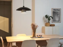 Osram Decor Flying Mushroom pendel, sort/hvid