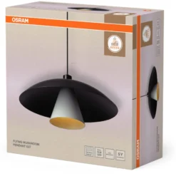 Osram Decor Flying Mushroom pendel, sort/hvid