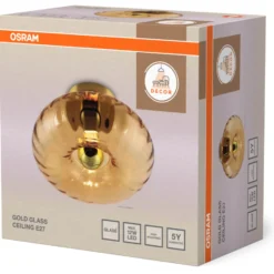 Osram Decor Gold loft- & væglampe, ravfarvet