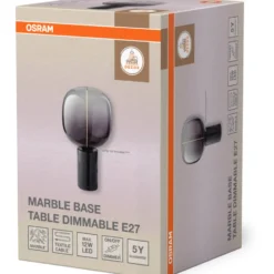 Osram Decor Marble bordlampefod, sort