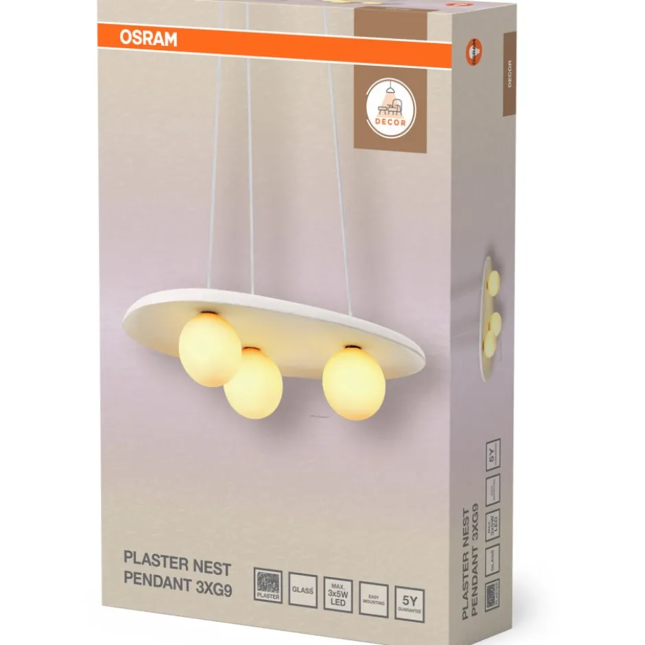Osram Decor Nest lysekrone, hvit
