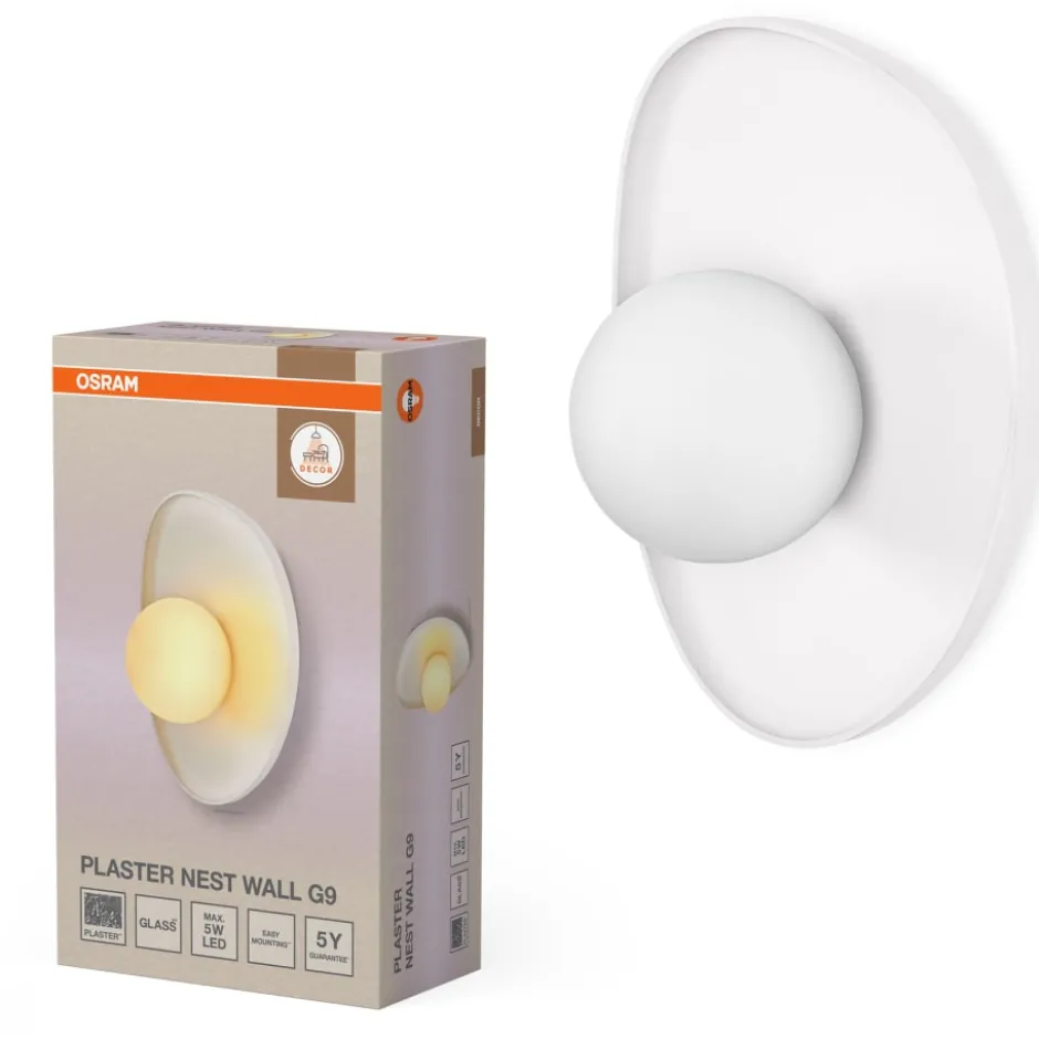 Osram Decor Nest væglampe, hvid