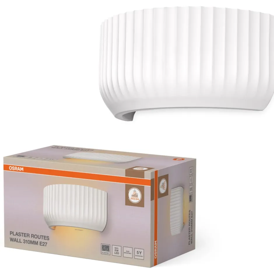 Osram Decor Plaster Routes væglampe, 31 cm