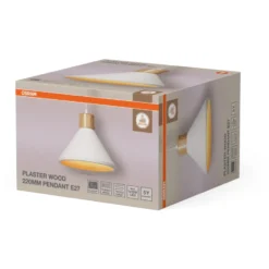 Osram Decor Plaster Wood pendel, Ø22 cm