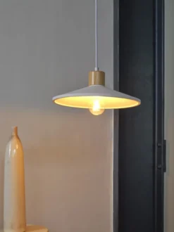 Osram Decor Plaster Wood pendel, Ø32 cm