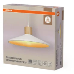 Osram Decor Plaster Wood pendel, Ø32 cm