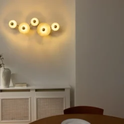 Osram Decor Plissee væglampe, beige
