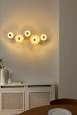 Osram Decor Plissee væglampe, beige