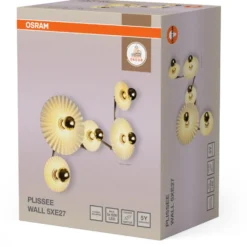 Osram Decor Plissee væglampe, beige