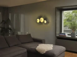 Osram Decor Plissee væglampe, beige