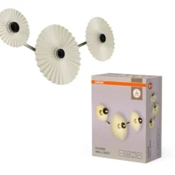 Osram Decor Plissee væglampe, beige