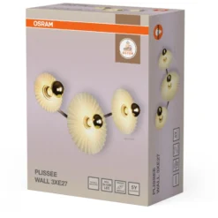 Osram Decor Plissee væglampe, beige